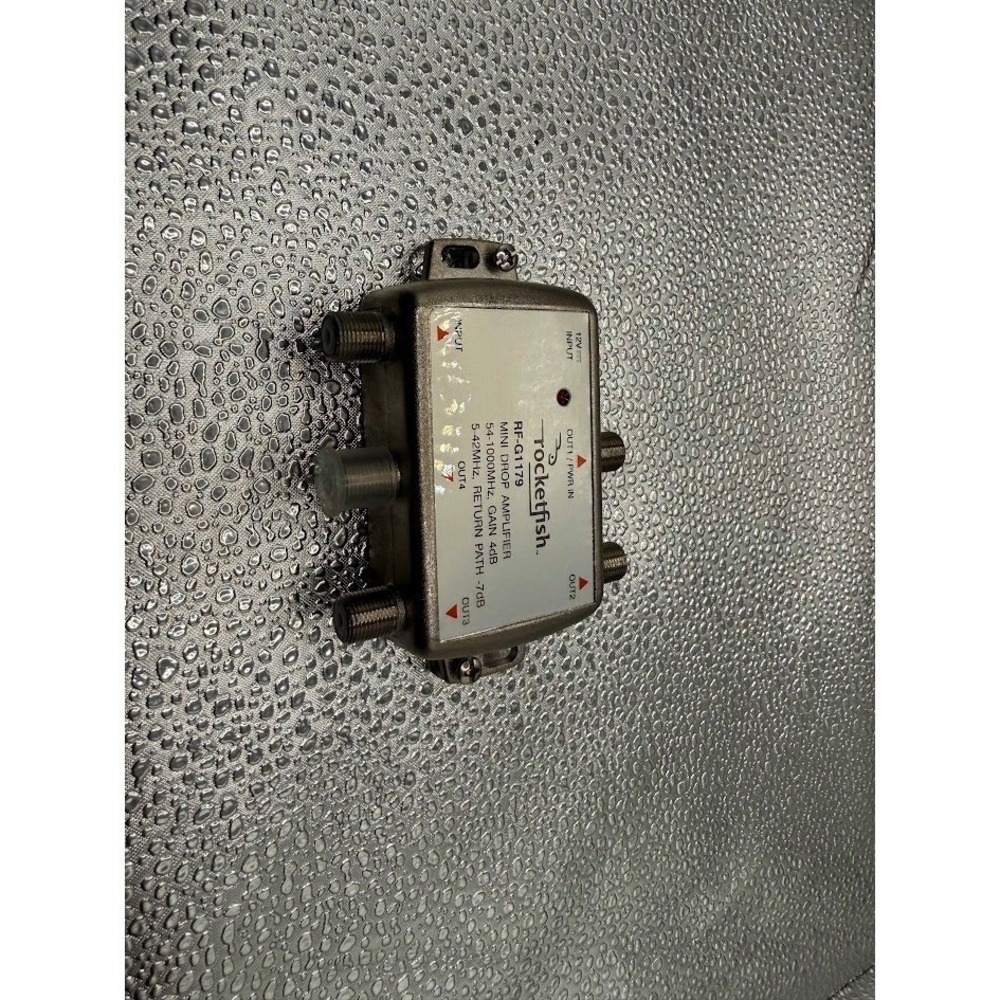 Rocketfish- 4 Output Coaxial Amplifier - Silver